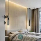 Luminaires suspendus modernes et simples, lampe de chevet 12